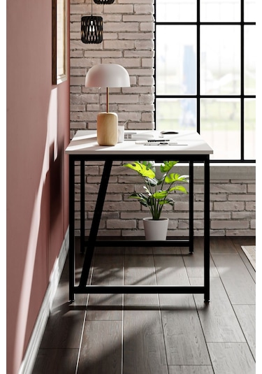 Ms2 Çalışma Masası,ofis Masası - 70x140 Cm - Beyaz Ms2 - 140 - Beyaz