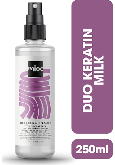 Mioc Kozmetik Duo Keratin Milk Tüm Saçlar İçin Bakım Spreyi 250 ML