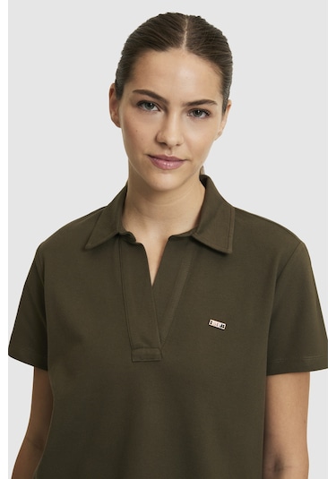 U.S. Polo Assn. U.s. Polo Assn. Kadın Koyu Haki Tişört Basic 50323447-vr111