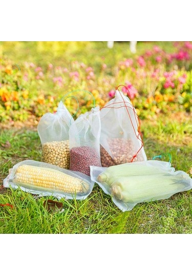 Tongxida 100 Adet 10x15 Cm Nilon Çanta, Bahçe Engeli Ağı, Haşere Ve Kuş Koruyucu