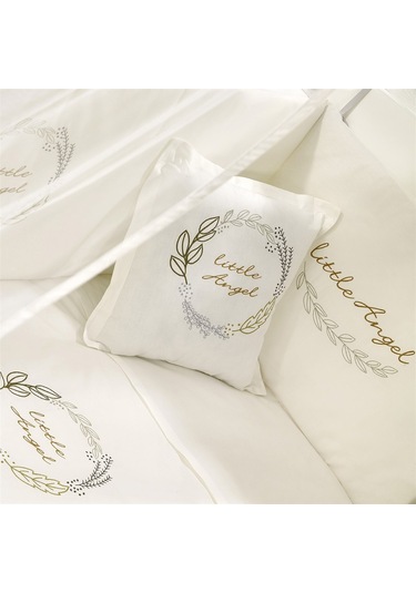 Meltem Kids Mia Anne Yanı Ahşap Sallanır Beşik 60 x 120 CM (Beyaz - Angel) Beyaz