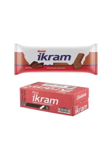 Ülker İkram Çikolatalı Kremalı Sandviç Bisküvi 24 x 84 G