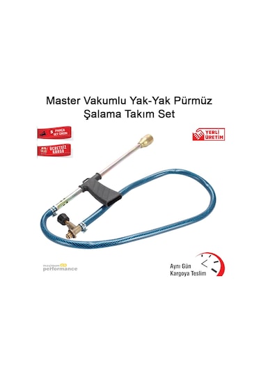 Master Vakumlu Yak-Yak Pürmüz Şalama Takım Set Siyah