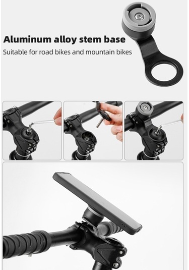 Bisiklet Kök Telefon Tutucu Sürme Bisiklet Cep Telefonu Montaj Braketi Silikon Sabitleme Tutucu