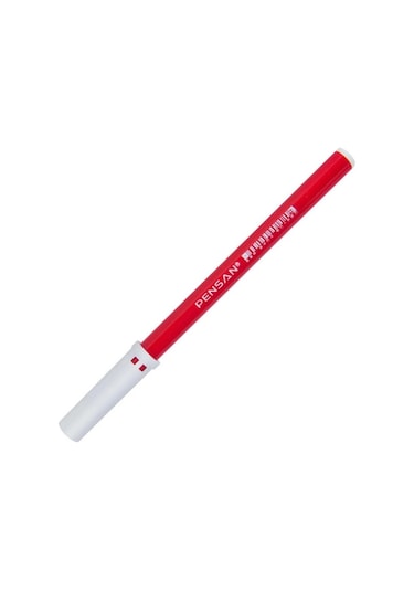 Pensan 3003 Ofis Tipi Keçeli Kalem Kırmızı 10'Lu