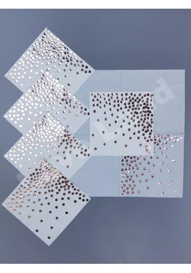 Love Land Parti İçin Kağıt Mendiller Doğum Günü Kutlaması İçin 24 Adet 177629308 Beyaz