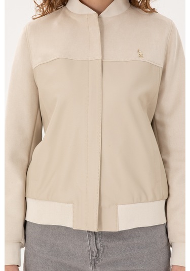U.s. Polo Assn. Kadın Ekru Deri Mont-kaban 50297226-vr019 Ecru