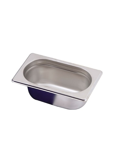Gastronorm Küvet Paslanmaz Çelik Gn 1/9 - 100 Mm Gümüş