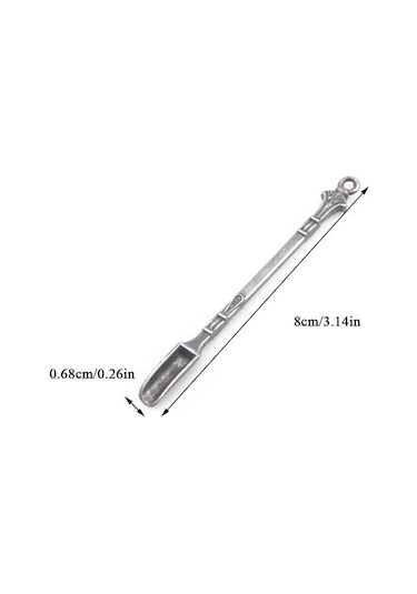 Antik Gümüş Metal Mini Altın Kaşık Kahve Veya Çayda Karıştırın