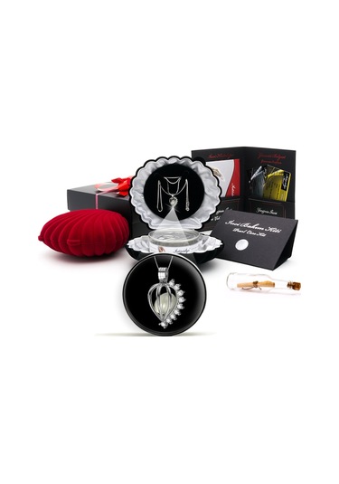 Beyaz Taşlı Efsane Aa Tatlısu Incili Kolye Seti