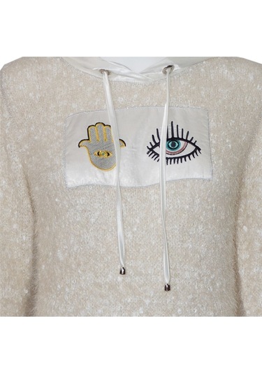 Bulalgiy Kadın Ekru Kazak - Bga00029M