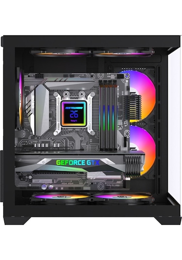 Orion Cube 5x Tuştan Değişen Rgb Fanlı M-atx Boş Bilgisayar Kasası Siyah