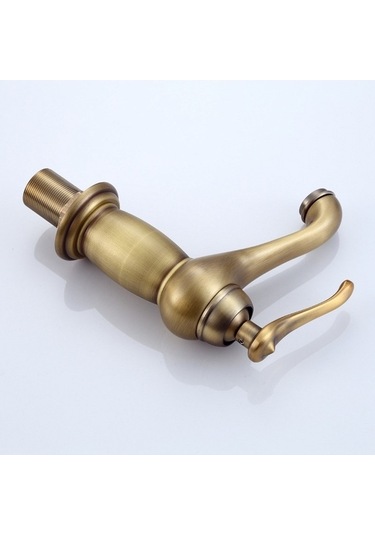 Bosphorusboutique02 Lebıhmurah Bf23 Eıtgzwas Banyo Havzası Antik Pirinç Mikser Katı Bakır Lüks Avrupa Tarzı Kahverengi Musluk 170mm Kahverengi