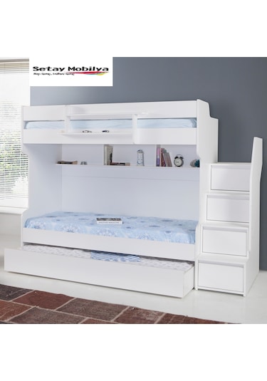 Setaymobilya Ranza, Merdiven Şifoyerli Ranza, 3 Lü Ranza, Cesur Beyaz Ranza.