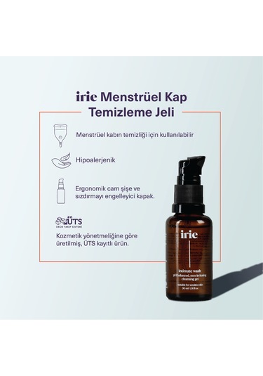 Irie Adet Kabı Diski Ph Dengeli Intim Yıkama Temizleme Jeli 30 ML