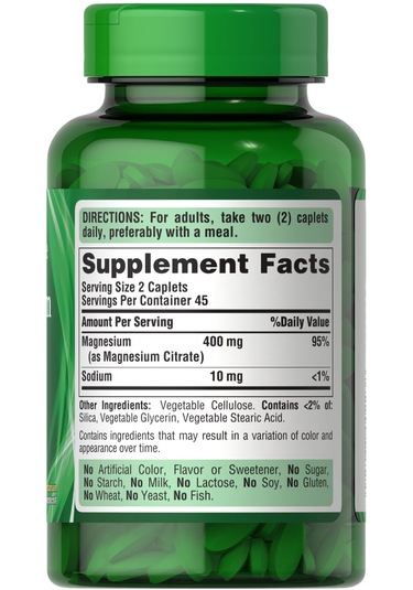Puritan's Pride Magnesium Citrate 200mg 90 Tablet