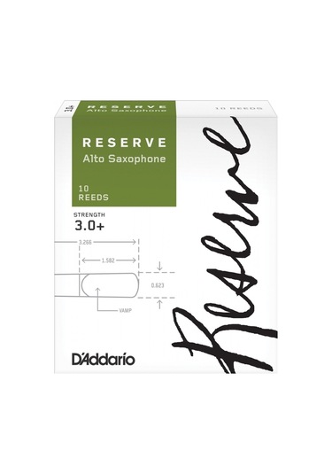 Daddario Reserve Alto Sax Reeds 3.0+ - Djr10305 Alto Saksofon Kam