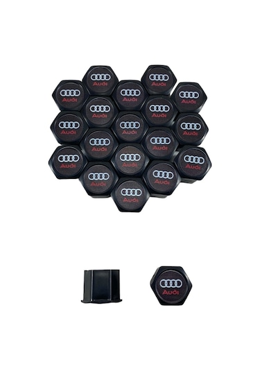 Audi 19 Mm 20 Li Takım Set Oto Çelik Jant Bıjon Kapağı