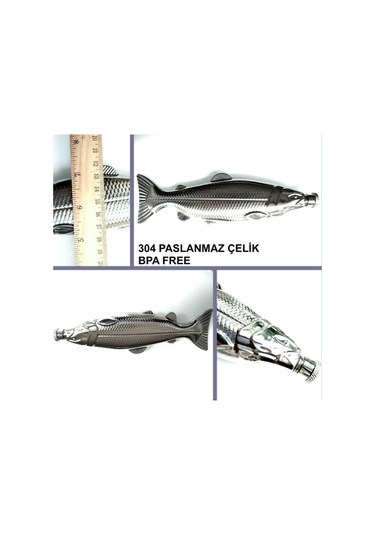 Omeniv 304 Çelik Balık Matara Outdoor Kamp Termos İçki Şişesi