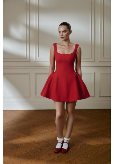 Prenses Elbise Kırmızı