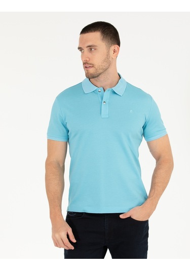 Pierre Cardin Erkek Açık Mavi Basic Tişört 50262665-Vr003 Açık Mavi