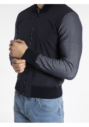 Zegna Erkek Mont Zg96N048 Lacivert-Gri Lacivert - Gri