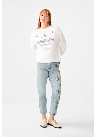 Loft Kadın Sweatshirt Lf2038202 Ekru