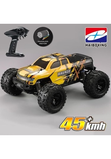 Haiboxing RC 1/16 Ravage 45+ KM/H Sürat Uzaktan Kumandalı RC Model Araba RTR Elektrikli 4WD Brushless Fırçasız Offroad Truck