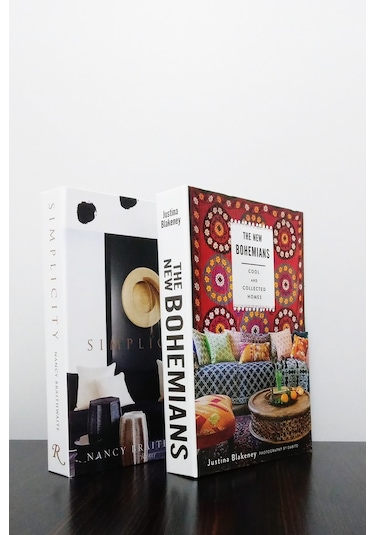 2'li Dekoratif Kitap Kutu Görünümlü Simplecity & The New Bohemians Temalı