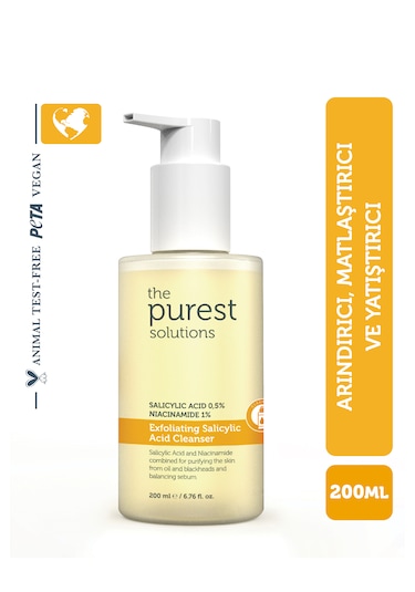 The Purest Solutions Yağlı ve Karma Ciltler İçin Arındırıcı Temizleme Jeli 200 ML