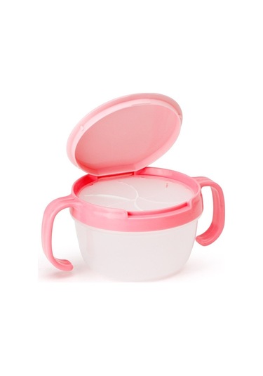 Sones Bebek Atıştırmalıkları Kase Çocuk Çocuk Gıda Saklama Kapları Anti Dökülme 360 Döndürülebilir Bebek Katı Beslenme Tabak Sofra Takımı Bebek Beslenme Malzemeleri Karpuz Kırmızısı