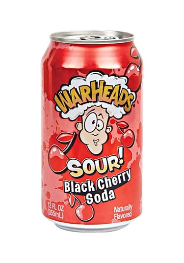 Warheads Sour Black Cherry Soda 355 ML
