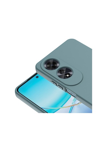 Oppo A60 Kılıf Mara Lansman İç Yüzeyi Kadife Kılıf Koyu Yeşil