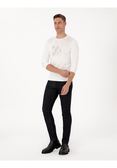 Pierre Cardin Erkek Ekru Kazak /triko 50315737-vr019 Ekru