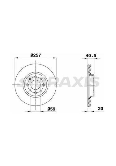Braxis Ae0027 Ön Fren Disk Aynası Doblo Albea Linea Bravo Panda 1.4 1.3jtd Stilo Idea 1.2 16v 1.3jtd Tempra Tipo 1 46423415