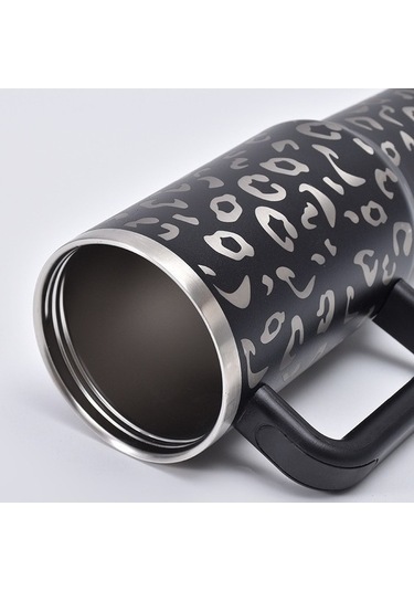 Didadodo Yeni Termos Bardak Pipetli 304 Lüks Paslanmaz Çelik Büyük Beyaz Beyaz