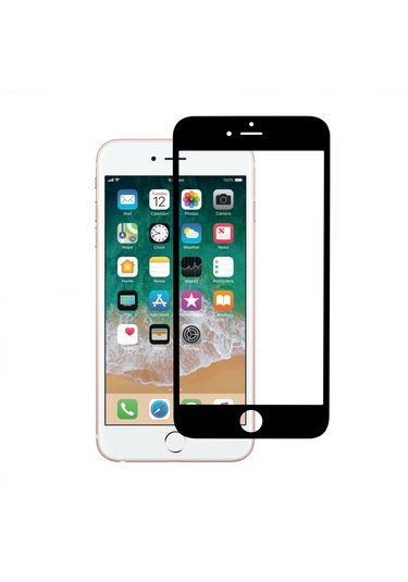 Helt Apple Uyumlu iPhone 6s Plus Ön Koruma Nano Ekran Koruyucu - Siyah