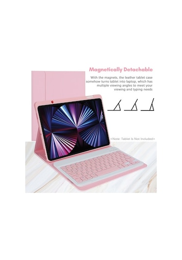 Yunboo Bluetooth Klavye Ve Koruma Kılıfı - İpad Uyumlu Uyumlu Air/pro 11 İnç Modelleri İçin Kapaklı Kılıf Kapaklı Kılıf