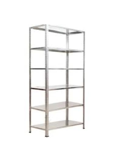 31x60x200 6 Katlı Çelik Raf Galvaniz