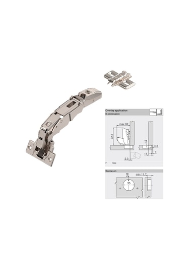 Blum 71t7550 Clip Top 155 0 Açılı Menteşe