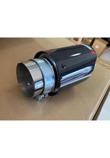 Akrapoviç Akrapoviç Egzoz Ucu Karbon Yuvarlak Tekli 100mm
