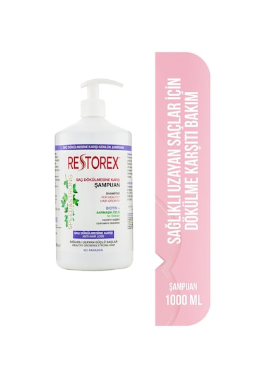 Restorex Speed Strong Saç Dökülmesine Karşı Şampuan 1.000 Ml  Sarmaşık Özlü, Sağlıklı Uzama, Dökülme Karşıtı