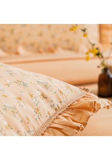 Schafer Home Chance Çift Kişilik Pike Takımı 4 Parça-açık Hardal Sarı