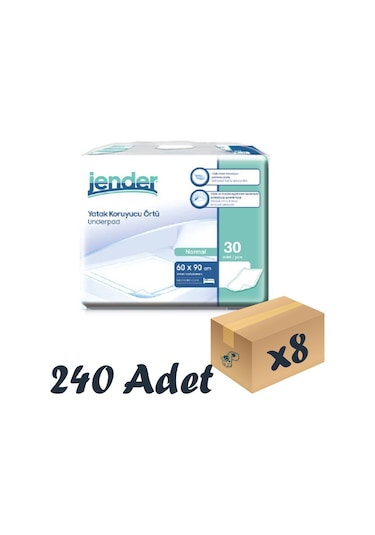 Jender Yatak Koruyucu Örtü 60 x 90 CM 8 x 30’lu 240 Adet