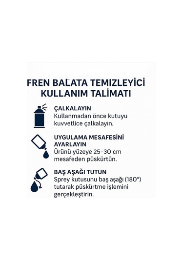 Fren Balata Temizleme Spreyi 500ml X24'lü Avantaj Paket