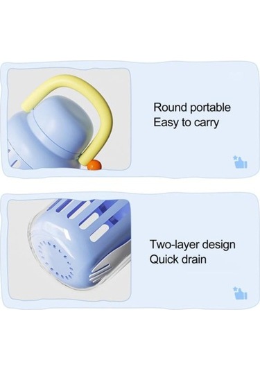 Pazly Organik Meyve Salatası Saklama Kapıları 18.6 Oz, Bpa İçermeyen, Hava Geçirmez, Mavi Mavi