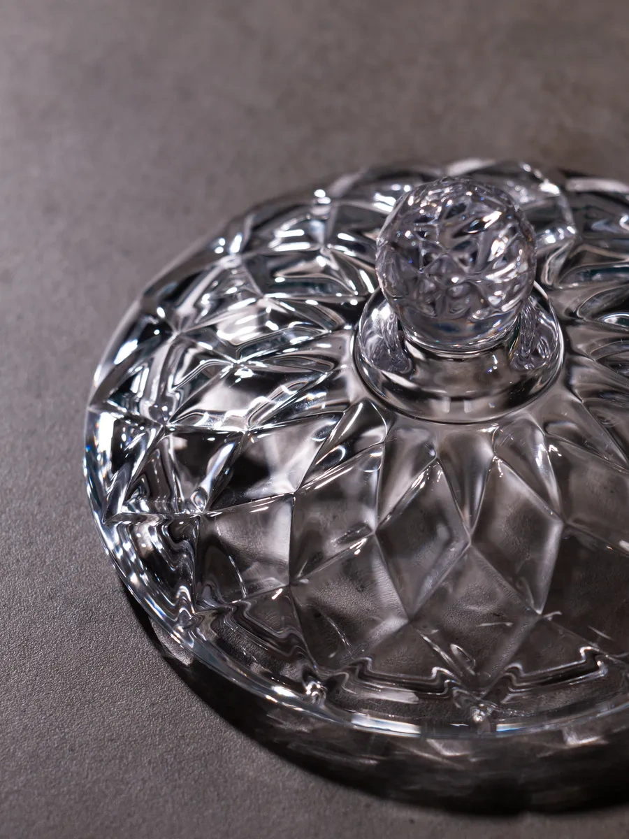 Lefard Gem Şekerlik 320 Ml Kapaklı Cam 205448433 Beyaz