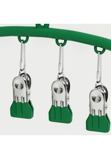 Paslanmaz Çelik Çamaşır Kurutma Askısı Rüzgar Geçirmez Kancalı Giysi Askısı Güçlü Yük Taşıyıcı Kaymaz İç Çamaşırı Askısı Çorap Askısı Siyah