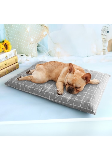 Sunskyy Sunskyy Kış Kalın Sıcak Pet Uyku Mat Kedi Köpek Uyku Yatağı, Boyut: L Gri Diğer