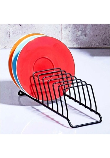 Magic Objects 9 Bölmeli Gold Tabaklık Düzenleyici - Bulaşıklık -fincan Altlığı Düzenleyici Siyah Siyah